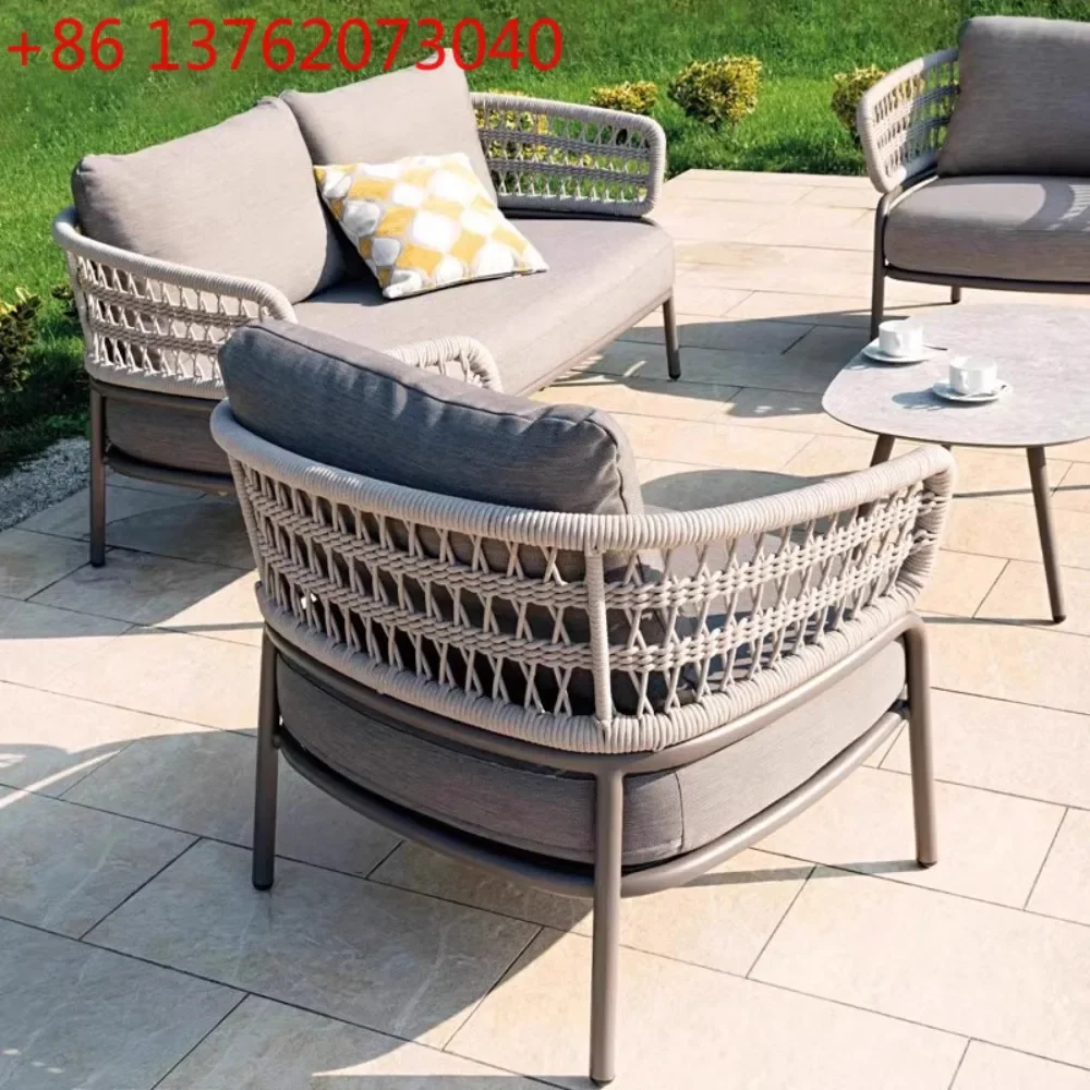 Outdoor sofa courtyard bed and breakfast balcony open-air rattan chair