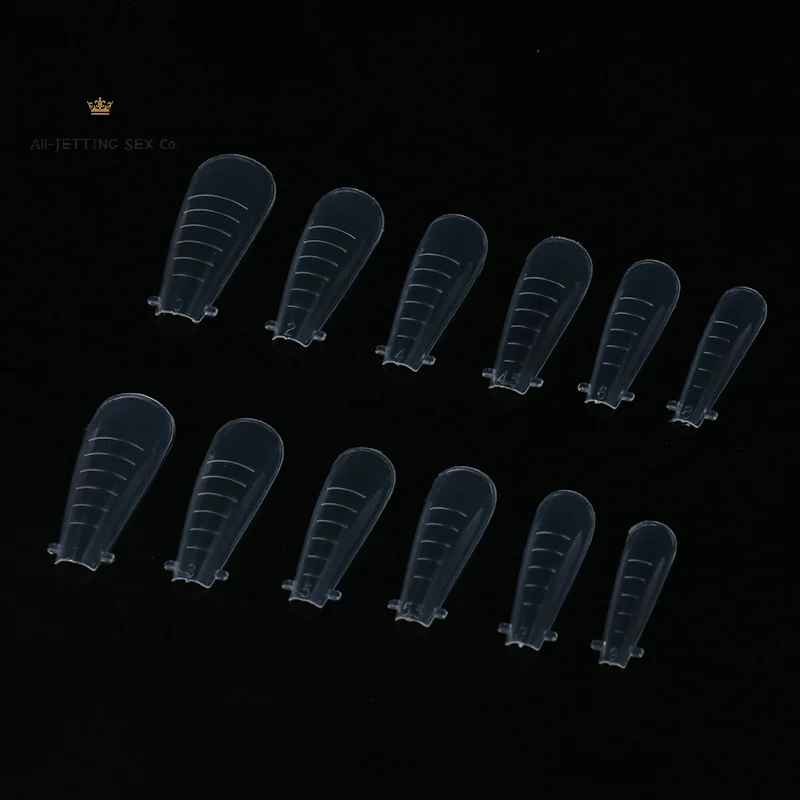 Faux ongles Extension Gel double forme d'ongle cercueil ongles couverture complète 120 pièces