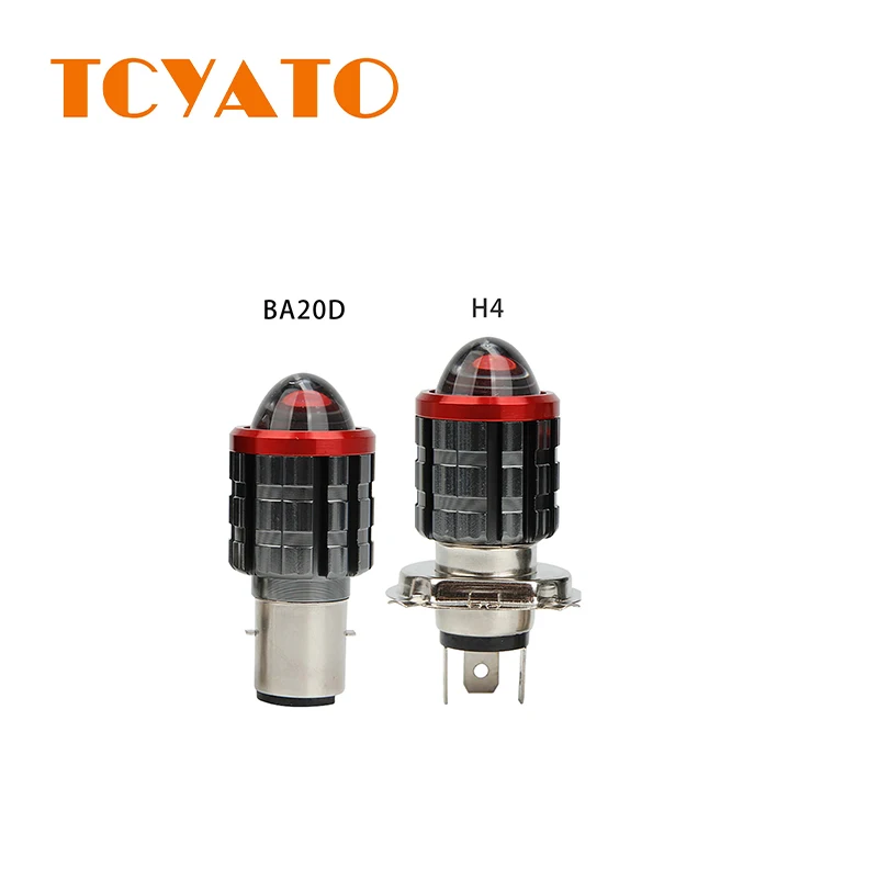

TCYATO Motorcycle headlight LED aviation aluminum small steel cannon spotlight