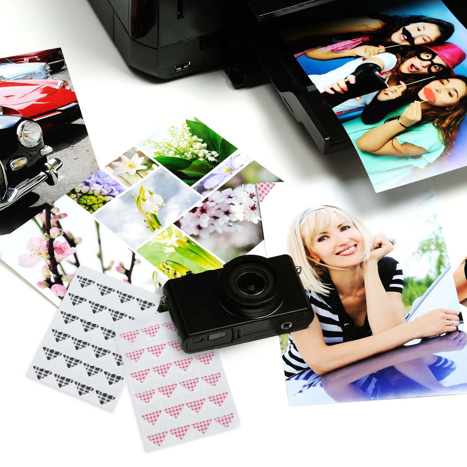 

10 Sheets Self Adhesive Photo Corners Vintage Style for Scrapbook Photo Albums Journals Picture Mounting Corner Stickers