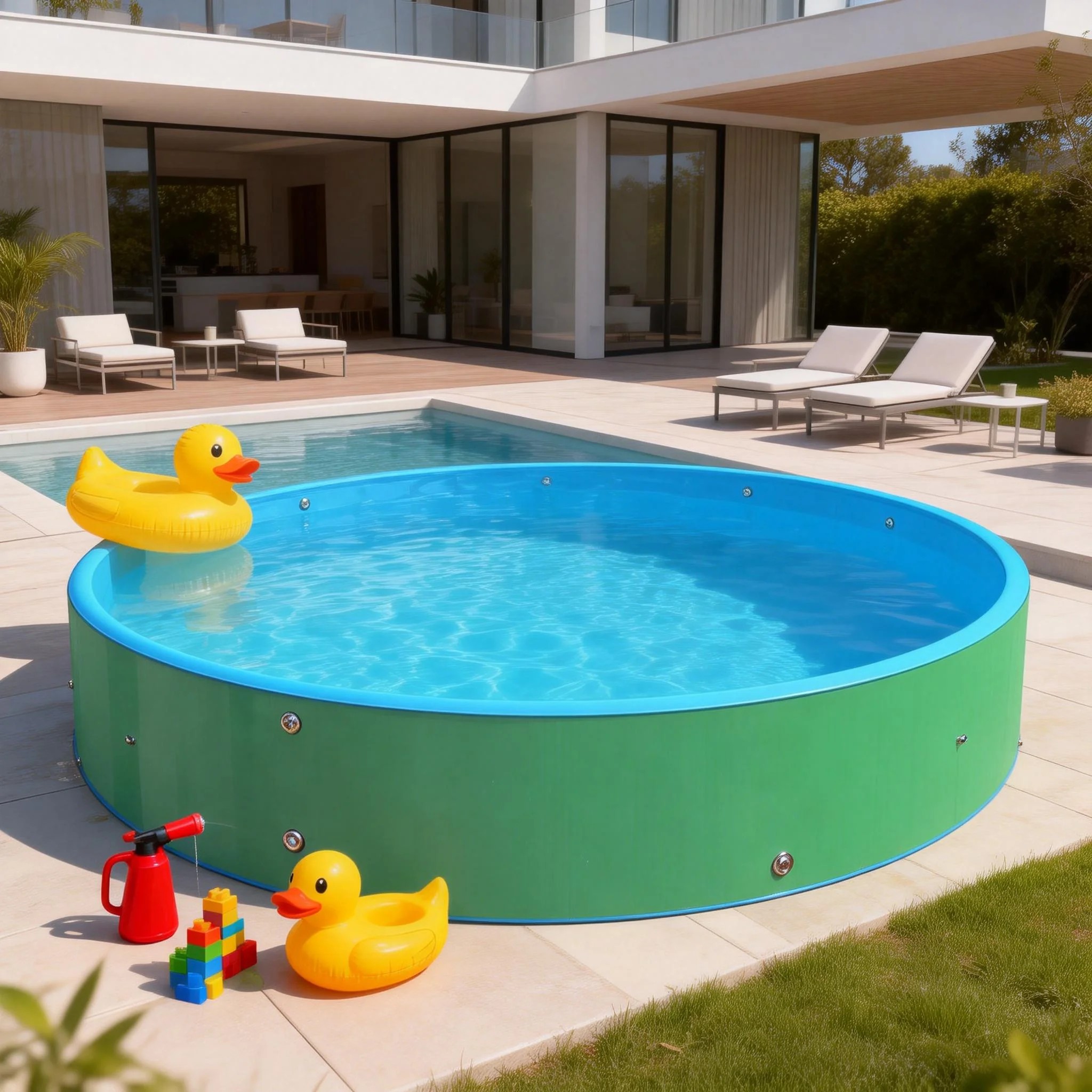 Summer Popular Custom Outdoor Large Size Inflatable Swimming Pools For Party Drop Stitch Fabric Swimming Pool