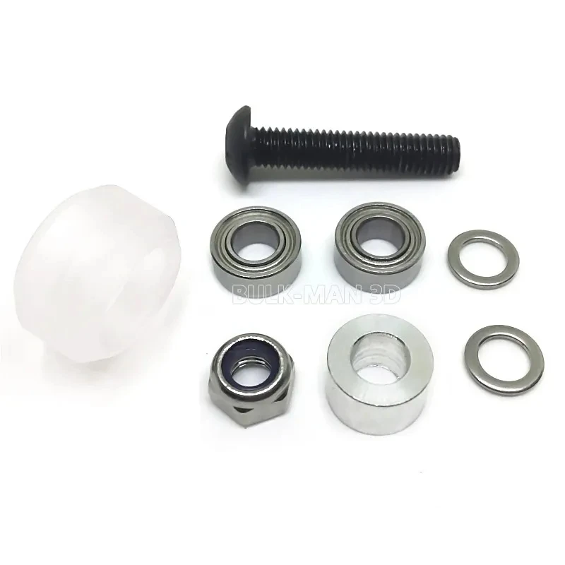 10Pcs Polycarbonate V Wheel Kit Clear Mini Pulley Wheel for OpenBuilds V-Slot Linear Rail CNC Router 3D Printer Parts