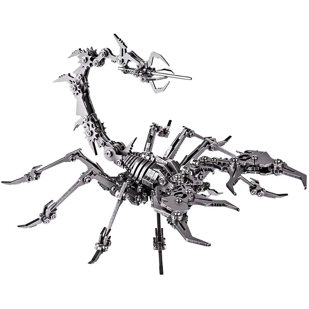 Scorpion King 3d Metal Stainless Steel Jigsaw Puzzle Diy Assembled Steel Warcraft Detachable Jigsaw Toy Ornament Birthday Gift