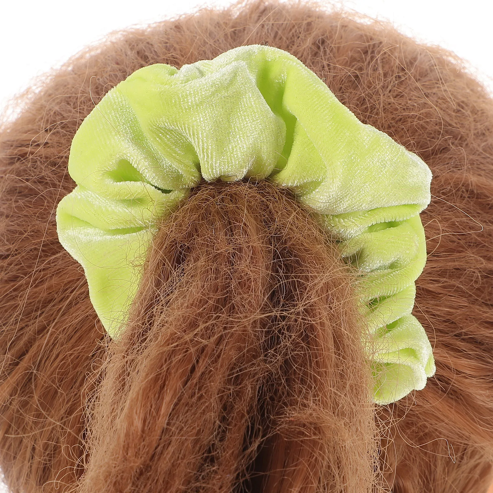 

4pcs Fluorescent Hair Scrunchies Elastic Flannel Ties Girls Accessories Ponytail Holders Bulk Bands Hair Tools