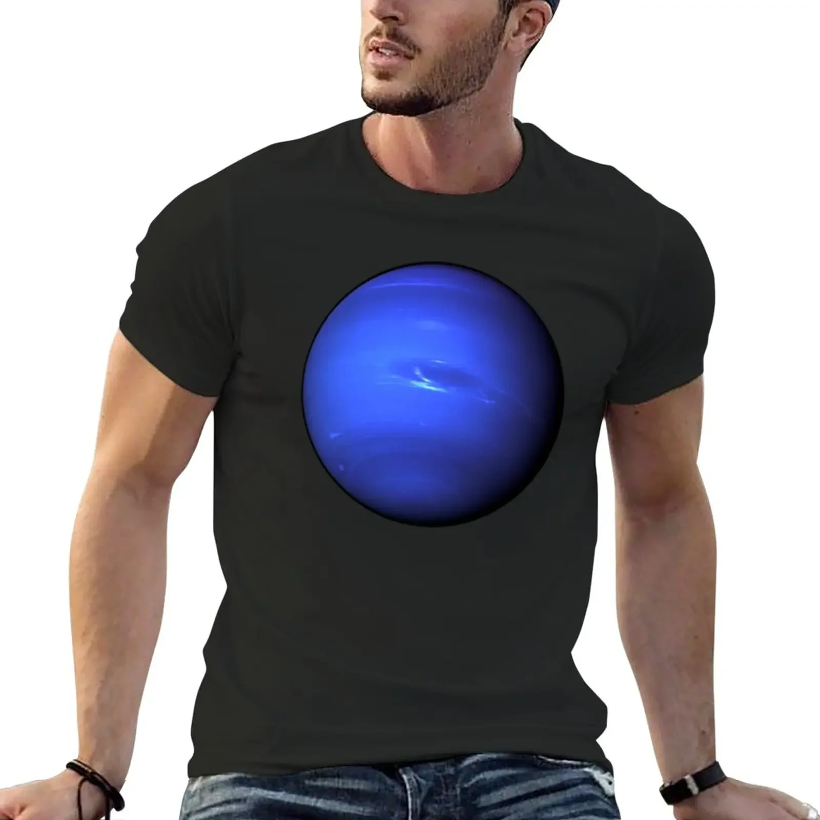 Planet Neptune T-Shirt cute tops tees Short sleeve tee mens clothing