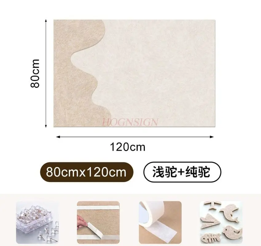 Tablero de fieltro para pared de fotos, pegatina decorativa artesanal, tablero de exhibición de fotos creativo de lana para sala de estar de alta gama, 1 Uds.