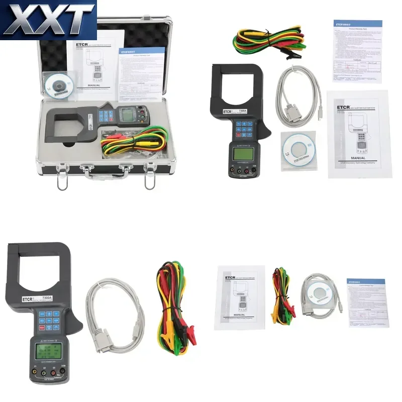 XXT ETCR7300A Three-Phase Power Tester With Large Caliber, AC Power Range: 0.0KW-1200KW, Resolution at 0.1KW