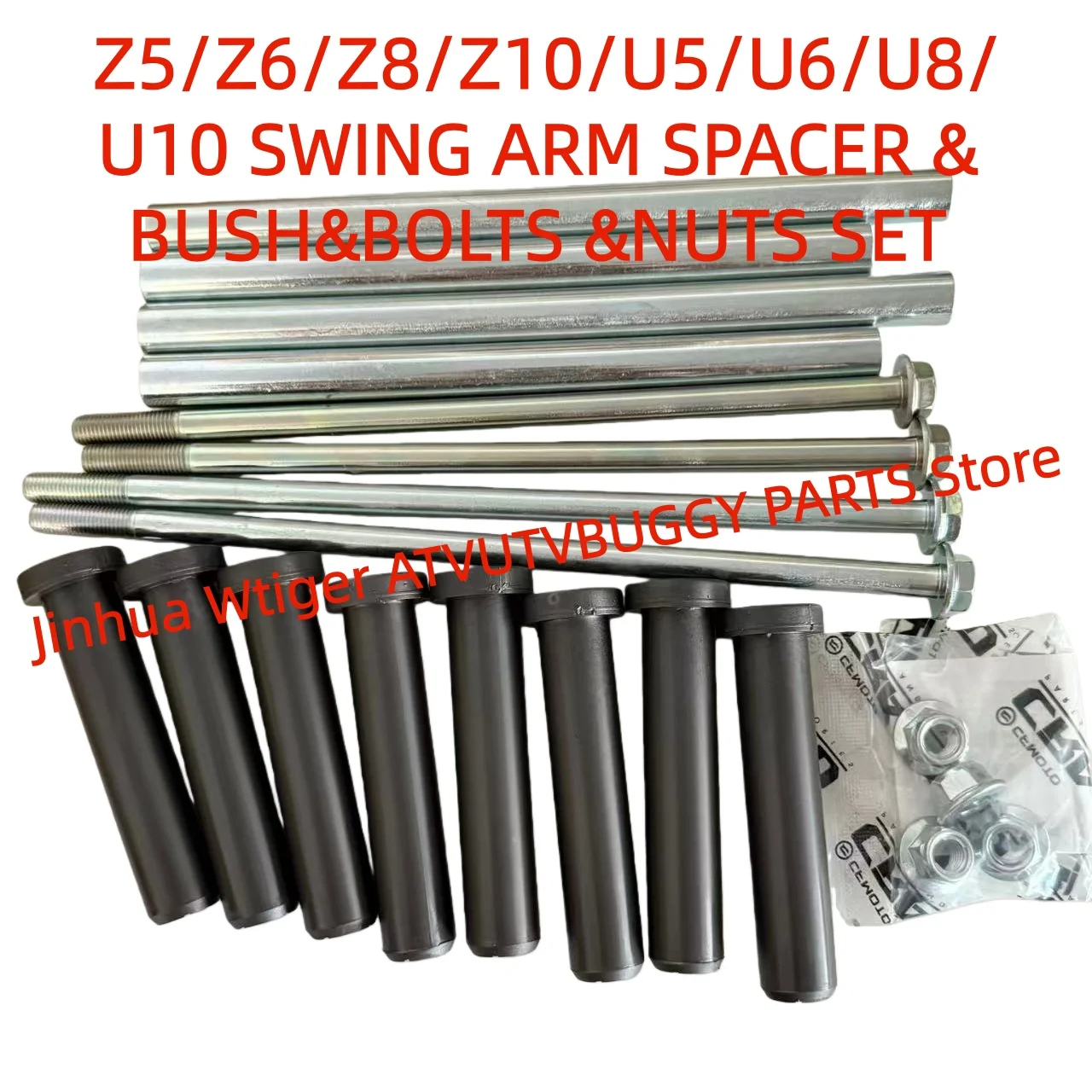 

ORIGINAL FR &RR SWING ARM SPACER BUSH BOLT NUTS SET 9060-050002 4060-050101 9060-050101 4060-060101For CFMoto SSV UTV U5 Z6 Z8
