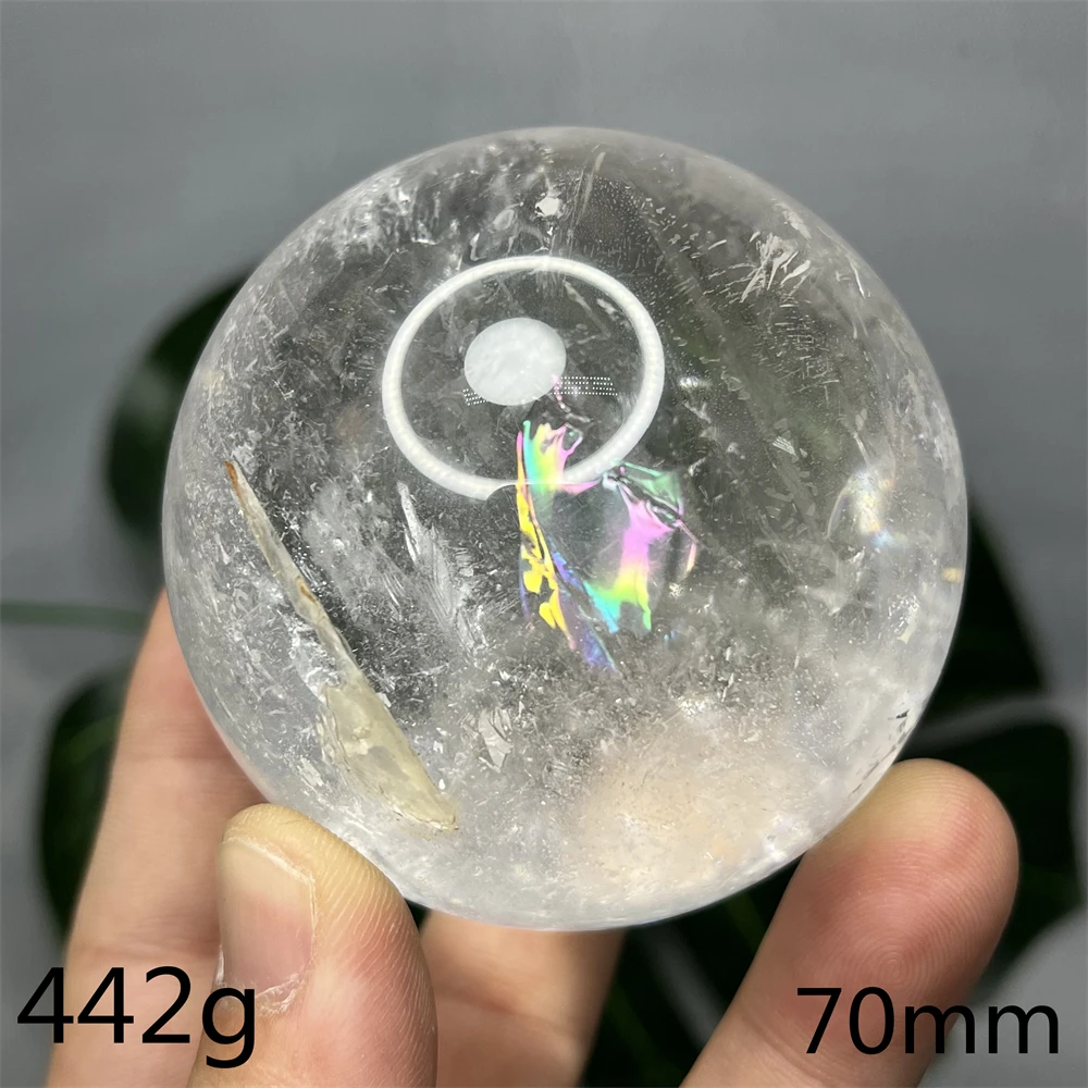 

Natural Crystal Ball Clear Quartz Rainbow Crystals Hand-polished Home Room Decoration Witchcraft altars Prayer Meditation