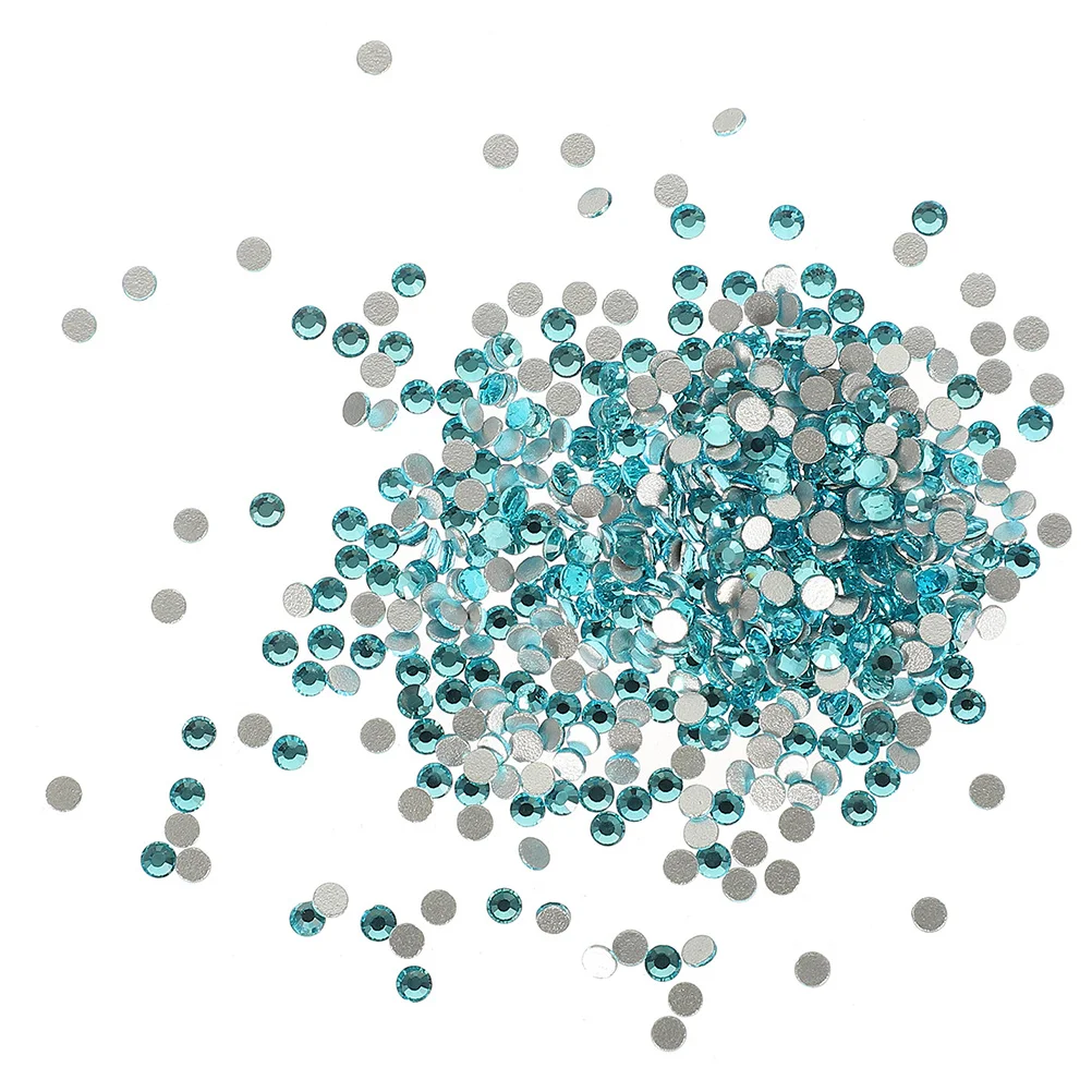 2880 pièces cristal verre strass Multi tailles dos plat Nail Art gemmes pour ongles acryliques bijoux à bricoler soi-même artisanat manucure décor