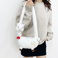 New Cute Dinosaur Crossbody Bag Cartoon Doll Bag Plush Doll Shoulder Bag Female Animal Backpack Birthday Gift Leisure Bag