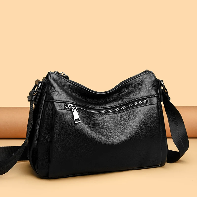 

Genuine Leather Brand High Quality Large Casual Tote Luxury Handbags Women Bags Designer Shoulder Top-handle Bags for Women Sac