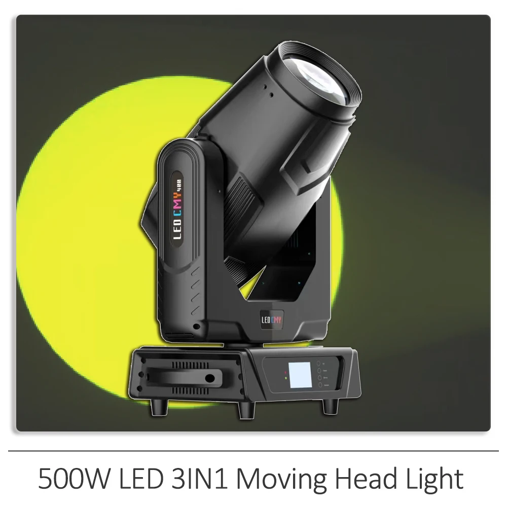 LED CMY+CTO 500W Beam Spot Zoom Moving Head Light With Prism Frost Effect DMX512 DJ Lighting Dicso Party Wedding Stage Effect