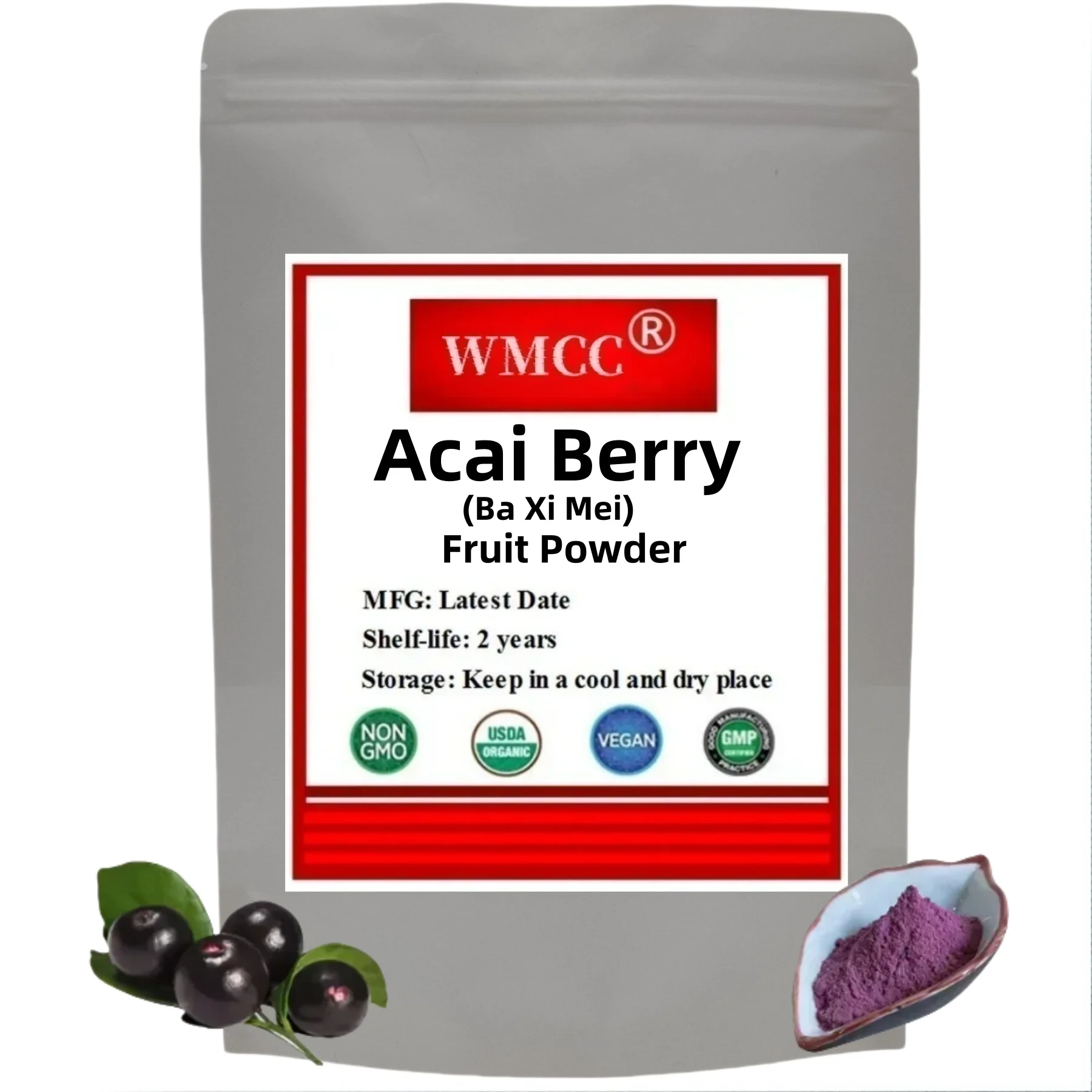 Extracto de baya de Acai No en todos los parches transdermicos