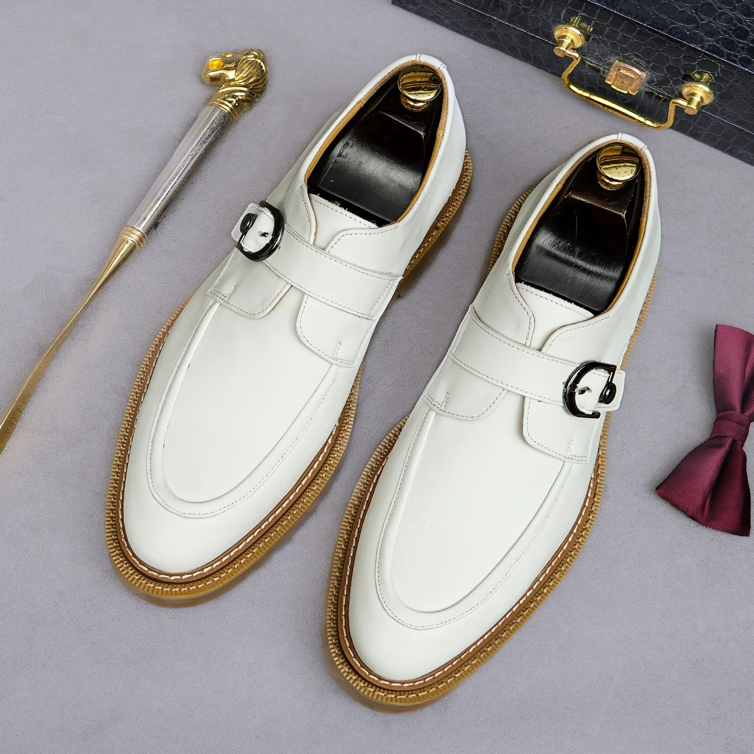 Monk Strap Loafers Single Buck - Monk Strap Shoe ulasan dan harga