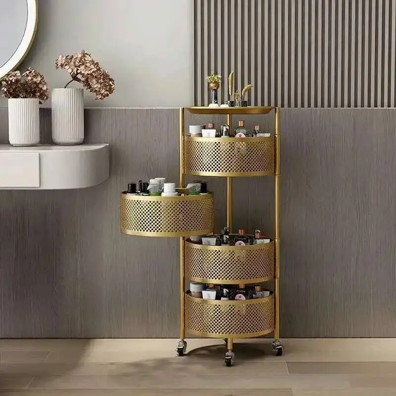 Paint Movable Spray Trolley Trolley Salon Furniture Salon Installation-free Healthy Professional Use Beauty Sorting Storage Cart