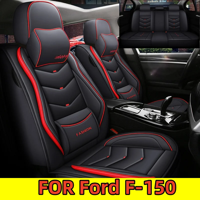 

FOR Ford F-150 car seat covers, fully waterproof, wear-resistant, high-end PU leather all-season car seat protection covers