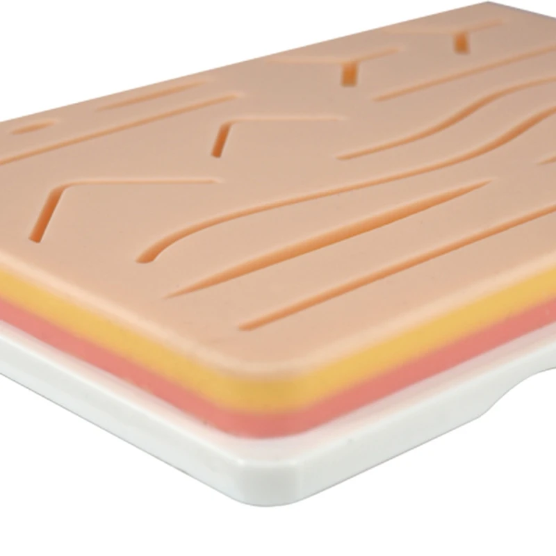 Multi-Wound Suture Module Silicone Practice Suture Module Silicone Simulation Skin Block Suture Simulation Module