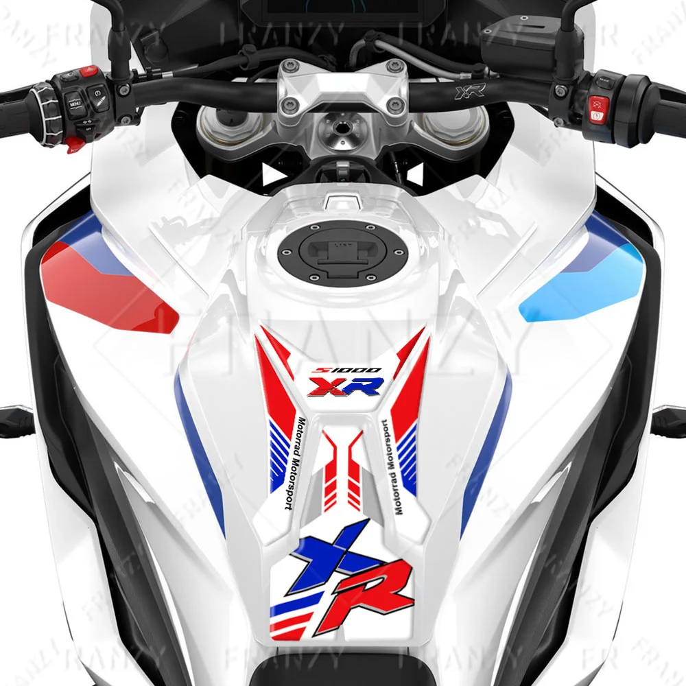 Voor S1000xr S 1000 Xr 3d Motorfiets Tank Pad Sticker Beschermer Drievoudige Zwarte Sticker 2020 2021 2022 2023