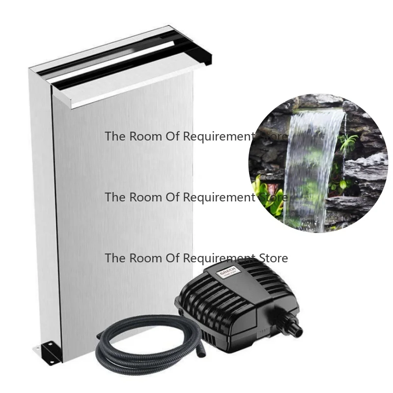 Outdoor Pond Garden Backyard Stainless Steel Waterfall Fountain with Pump 220V-240V 1 Year Warranty