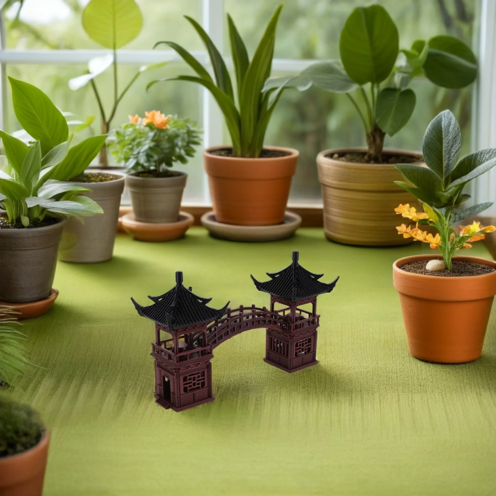 

Micro Landscape Architecture Decor Miniature Pavilion For Bonsai Aquarium Terrarium Zen Garden Asian Style Fairy Garden