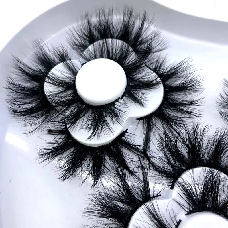 HBZGTLAD 9 Paar 8-25mm 3D Nerz-Wimpern Flauschig und Geschwungen Weich und Locker Maßgefertigte Box mit Natürlich Aussehenden Nerz-Wimpern – Detail 1