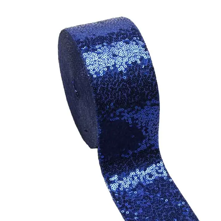 75mm 3 inch Flat Sequins Ribbon for Hairbows Handmade Craft Materials 20yards/lot