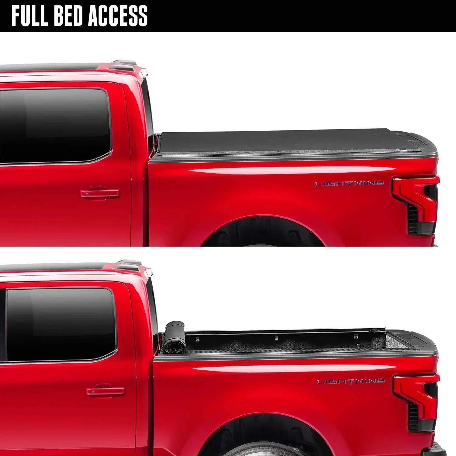 Zachte Oprolbare Tonneau-Hoes Voor Vrachtwagenbed 53104 Past Op 1999 - 2007 Chevy/Gmc Silverado/Sierra 6 '6 "Bed (78 ')