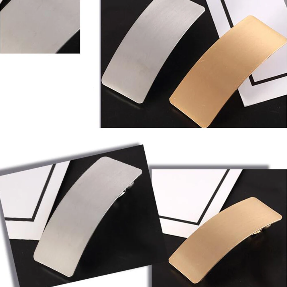 

2Pcs Stunning Hair Accessories Elegant Alloy Hairpins Wide Curving Hair Clamp Suitable For Any Hair Color