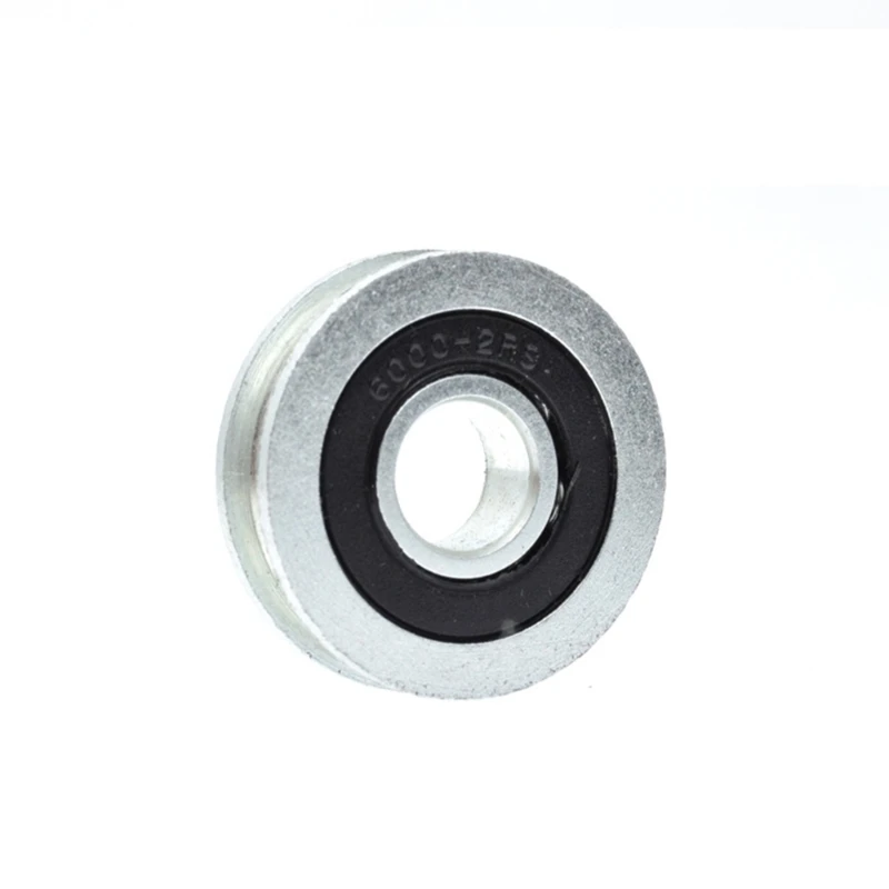 F68E High Strength Alloy Steel Pulley U Shaped Grooves Wheel For Secure Load Bearing Up To 137Kg U Grooves Wheel 1Cm Center