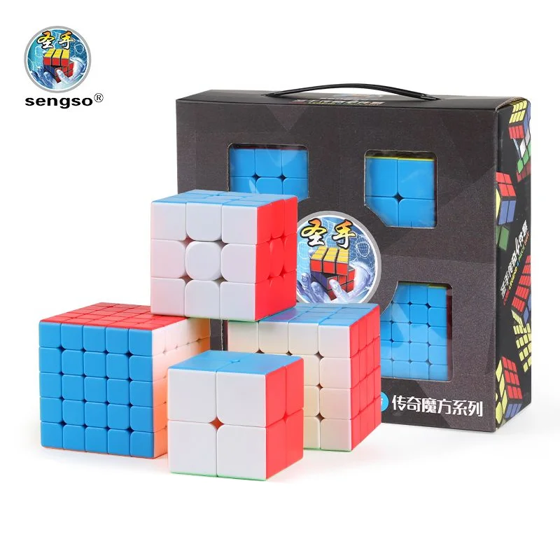 

SENGSO Stickerless Speed Cube Puzzle Cube Toys Birthday Party Stuffers Gift for Kids Fast Smooth Turning Solid Durabl Toys.