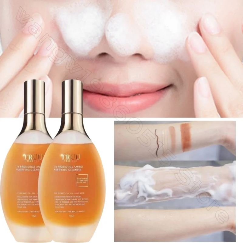 TRUU Yeast Amino Acid Purifying Cleansing Lotion Deeply Cleanses Skin Pores Gentle Oil Control Pore Cleansing Foam 150ml