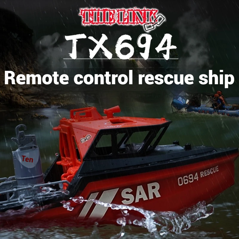 

2025 Rc Boat 694 — Имитация спасательного буксира 2,4 г, беспроводная бесщеточная лодка с дистанционным управлением, длительный срок службы батареи, летний подарок для мальчиков