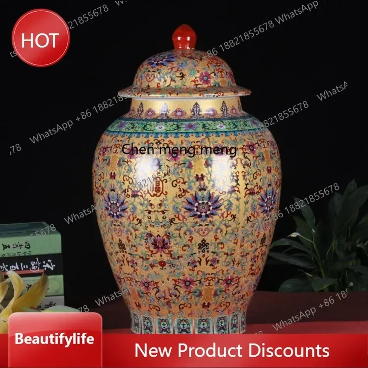 Ceramic ornaments, antique enamel color covered porch walk to the floorK182