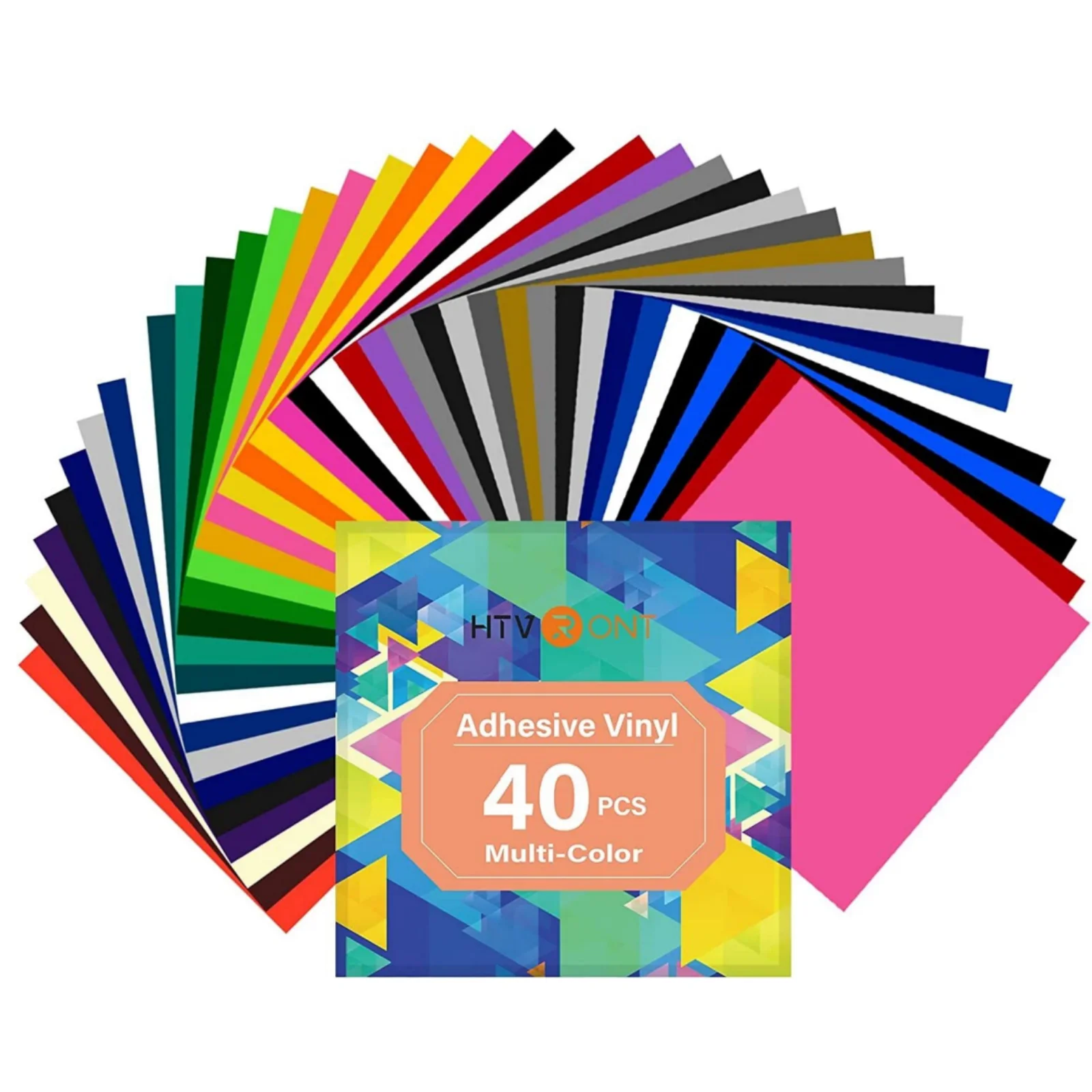HTVRONT Permanente Klebefolien 30x30cm Permanent-Vinyl-Bundle für Cricut-Maschinen für Tassen, Aufkleber, Bastelarbeiten