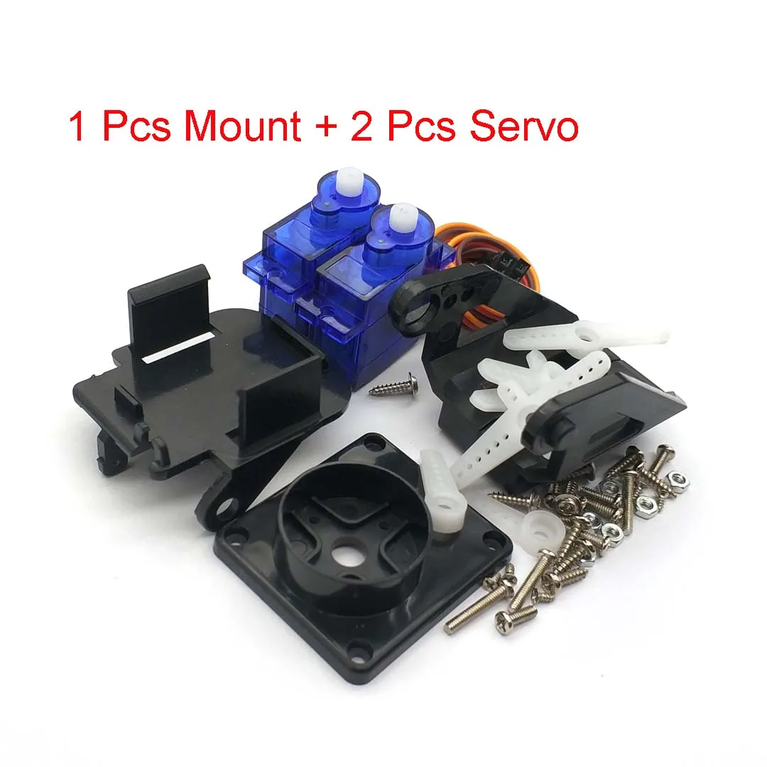 1 Set PT Pan/Tilt Camera Platform Anti-Vibration Camera Mount For Aircraft FPV + 2 Pcs SG90 9g Servo