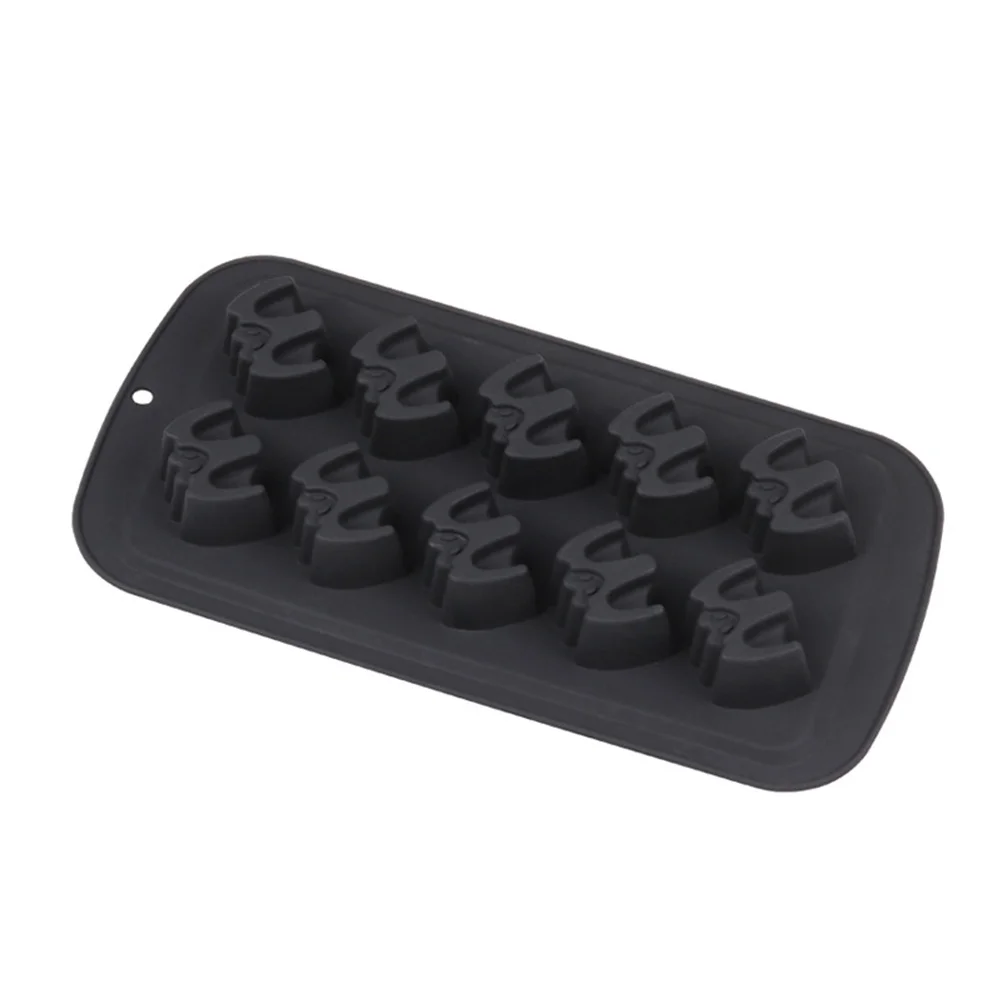 Cetakan Silikon Bentuk Kelelawar Berkualitas Tinggi Anti Lengket untuk Memanggang Cokelat Permen Jeli Kue Halloween Nampan Es Batu