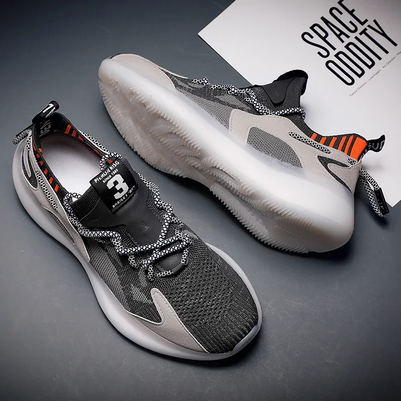 Summer oversized mesh coconut shoes for men lightweight and comfortable large foot sports shoes student popcorn running shoes 47