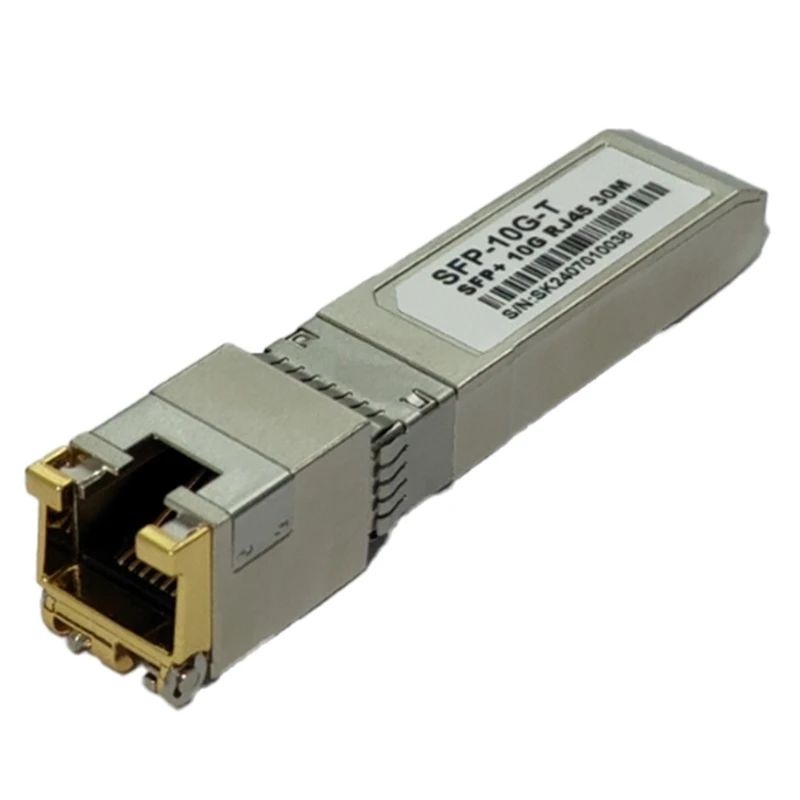 10G SFP + To Rj45 30M Self-Adaption 10G/5G/2.5G Optical Module Compatible For  , Mikrotik , Ethernet Optic Switch