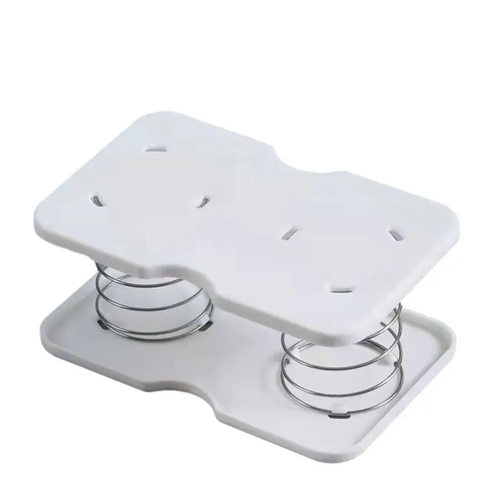 Creative Plastic Paper Towel Spring Pallet White Practical Double Springs High Elasticity Easier Draw the Paper Accessories