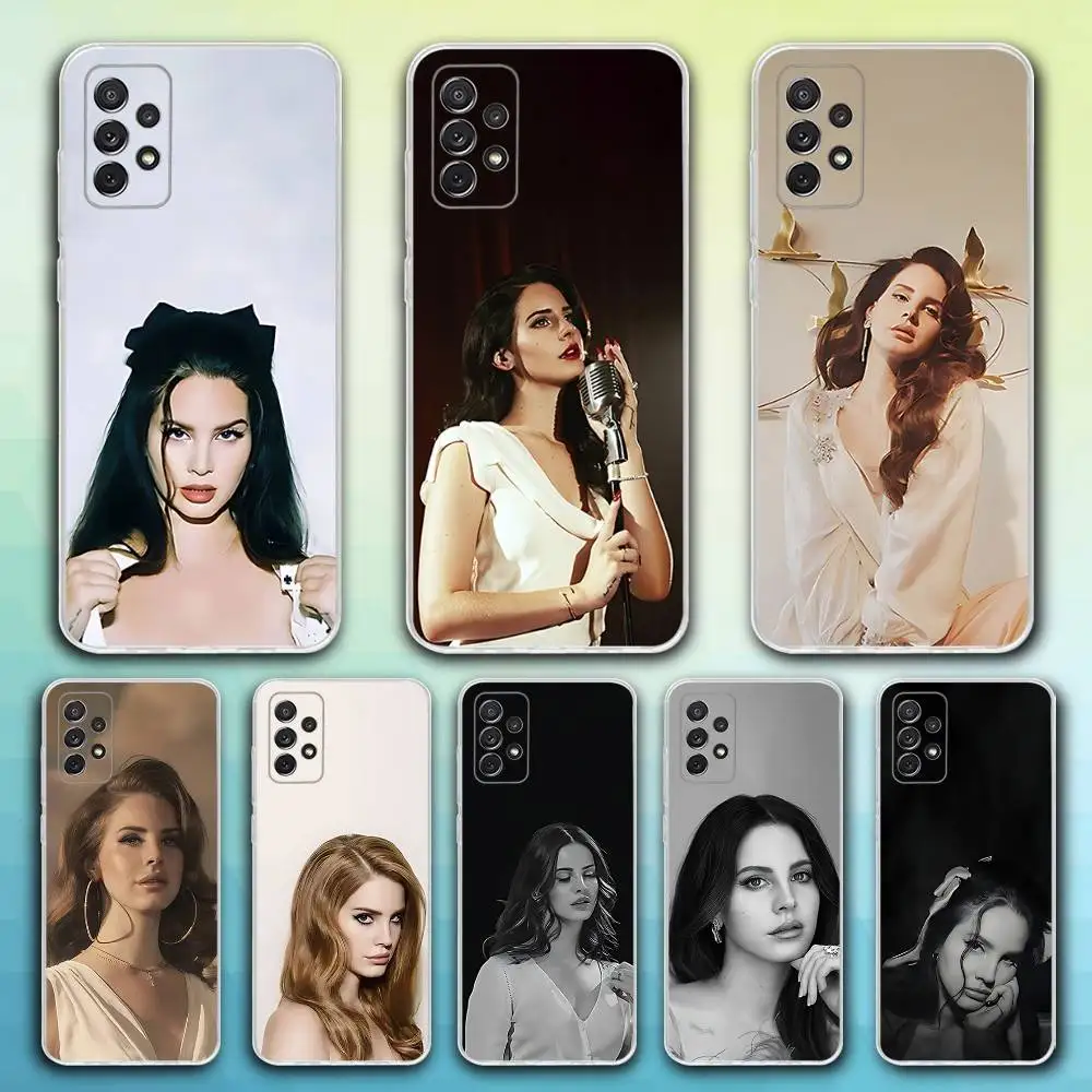 L-Lana Singer Del Rey 電話ケース Samsung S30、23、21、22、20、FE lite、S10、9、8、7 PIus Note20ultra ソフト透明