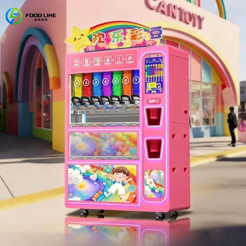 Automatic Candy Vending Machine Multi-Hole Chocolate Bean Vending Machine for Candy Customized 2026 New FL Wholesale