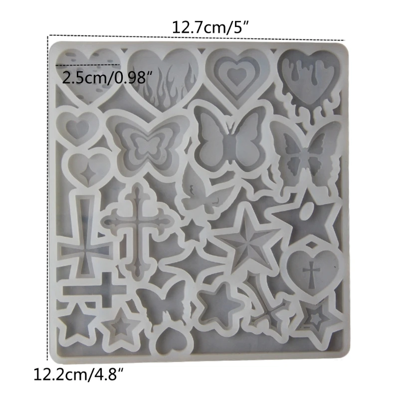 Y1UB Resin Jewelry Molds,Keychain Resin Molds Butterfly Silicone Mold for Resin Pendants Keychain,Earrings,Jewelry Making