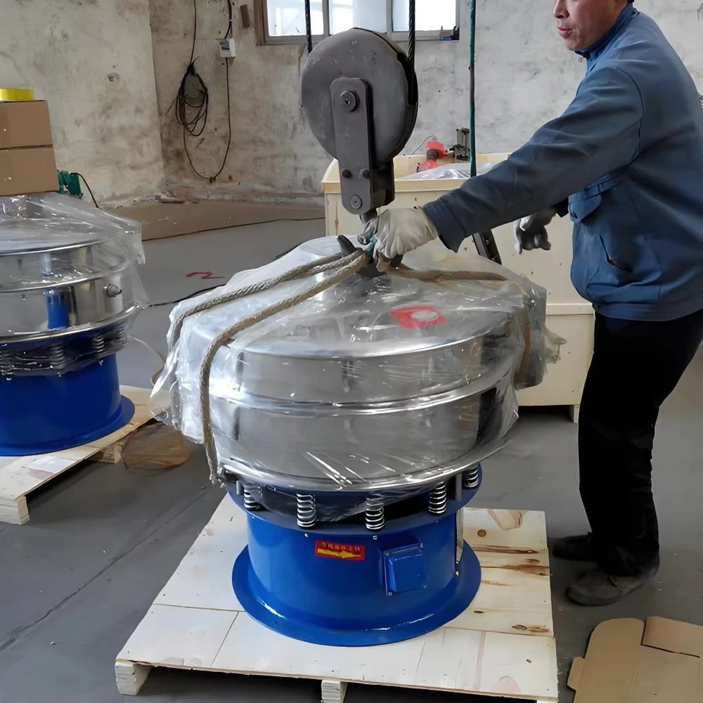 غربال تهتز صناعي لمسحوق الدقيق الكيميائي، الكريات البلاستيكية، الطلاء، 1-5 طبقات، آلة غربال الدقيق الخالية من الغبار #4