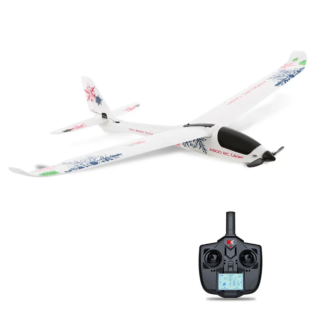 RC Plane XKA800 2.4GHz Remote Control Aircraft 5-Channel Fixed Wing Foam Glider Children's Electric Model Airplane Flying Toys