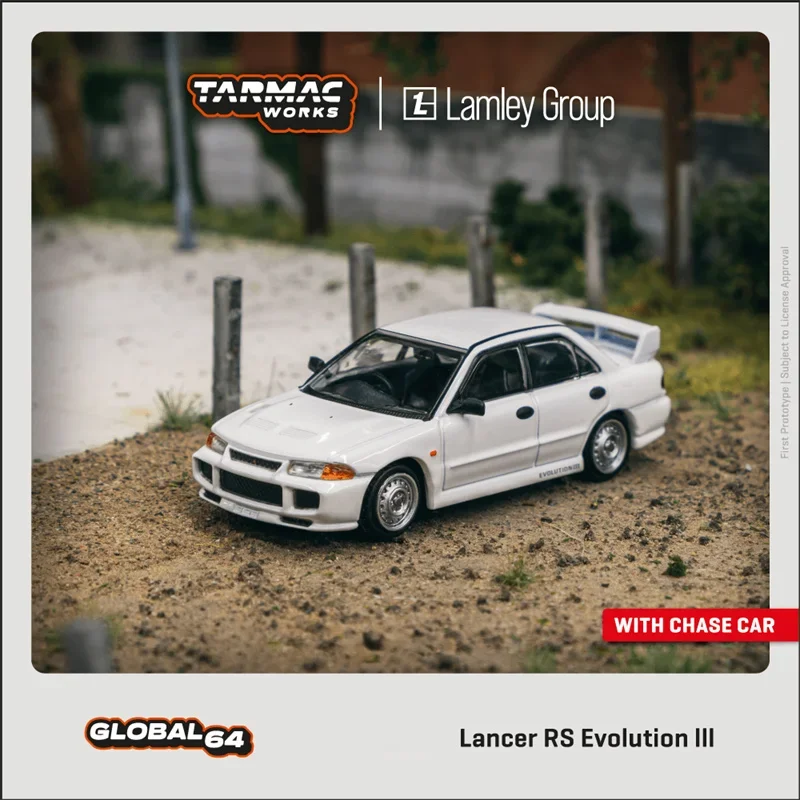 

Tarmac Works 1:64 Lancer RS Evolution III White Die-Cast Car Models
