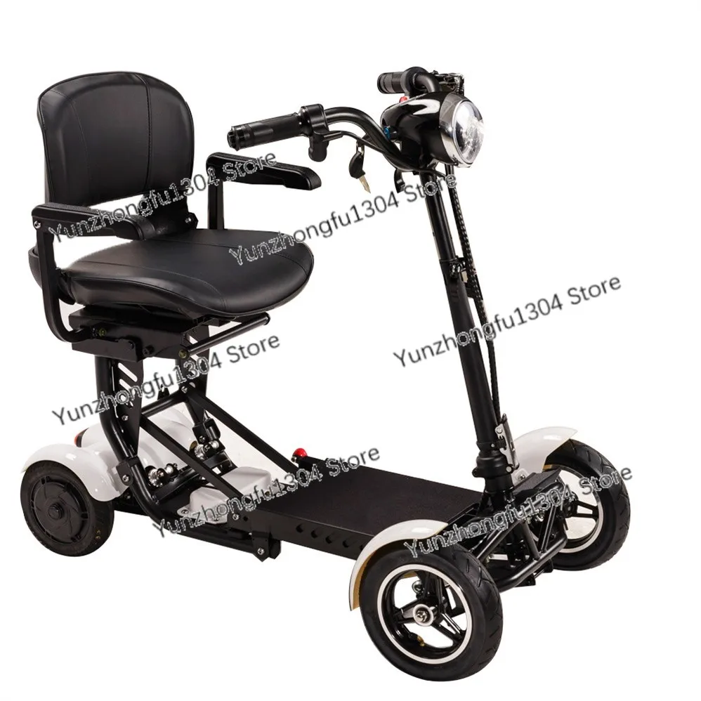 disability adult foldable medical 4 wheel folding electric wheelchair electrical mobility scooter