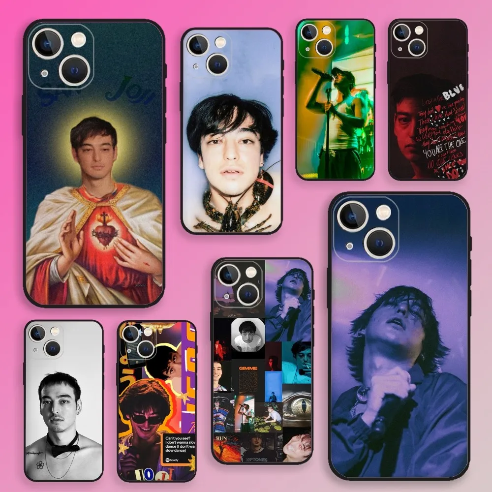 

Joji San Singer Phone Case For iPhone 16,15,14,13,12,11,Plus,Pro Max,XS,X,XR,SE,Mini,8,7 Soft Silicone Black Cover