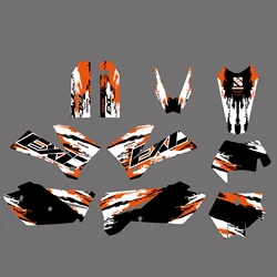 Motorcycle Full Graphic Background Decal Sticker for KTM EXC 125 200 250 300 400 450 525 2005 2006 2007 Decoration Customize