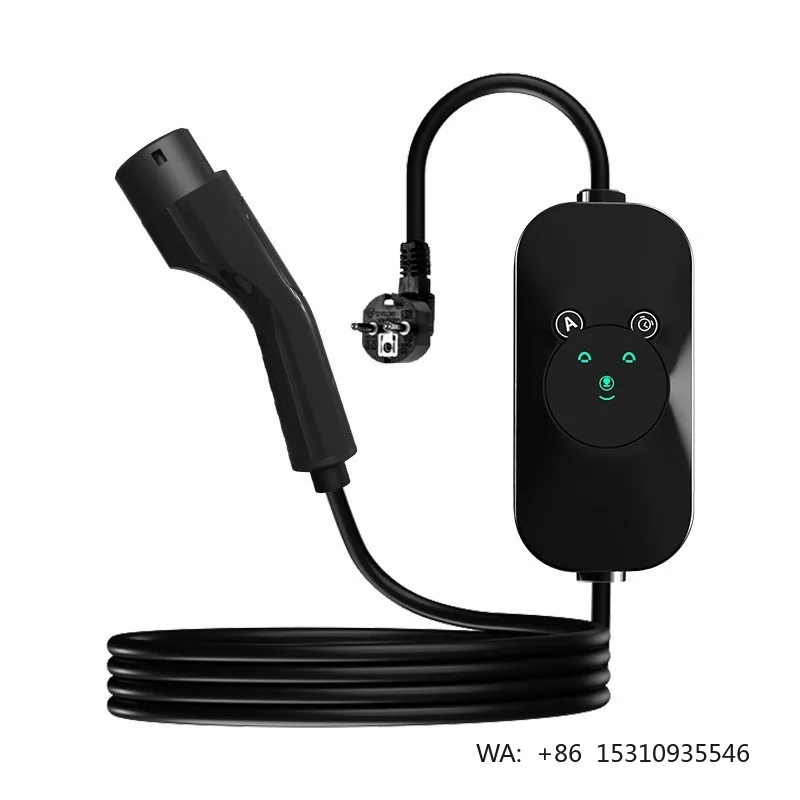 Custom 16A Portable AC 220V Charging cable 7kW Type-2 EV Charger Model GBT 20234.2-2015 for New-Energy Vehicles
